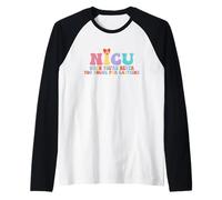 NICU Quando Non Sei mai Troppo Giovane per la Caffeina Nicu Nurse Maglia con Maniche Raglan