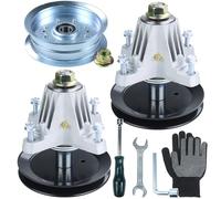 NIDAIFEI Confezione da 2 pezzi 918-05078A gruppo mandrino con 1 confezione 756-05034A per Cub Cadet RZT-S46, Rzt-L46, RZT-L42, Rzt-Lx46, Rzt-Sx46, Craftsman Z6400, Murray M200-46, Troy-bil, Troy-bil,