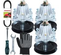 NIDAIFEI Confezione da 3 pezzi 918-06980 di gruppo mandrino con 954-05078 per Cub Cadet XT1-GT50, XT1 GT50, XT1GT50, Craftsman/MTD G8200, G8300, Troy-Bilt Super Bronco 50 trattori da prato