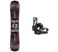 Nidecker - Snowboard all-mountain freestyle da donna - Pack Sensor Women 2026 per Donne in Legno - rosso