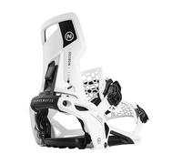 Nidecker Supermatic Snowboard - Attacco automatico universale a doppia entrata - Confortevole e affidabile come un classico attacco a due cinghie - Bianco