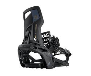 Nidecker Supermatic Snowboard - Attacco automatico universale a doppia entrata - Confortevole e affidabile come un classico attacco a due cinghie - Nero