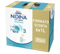 Nestlè latte Crescita liquido Nidina Optipro 3 - formato scorta 6x1L