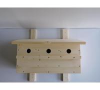 Nido Artificiale Spatzenhaus Colonia Kit di Costruzione, 3-fach per Passero