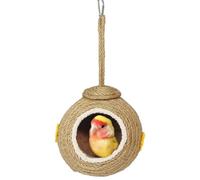 Nido di cocco naturale da appendere per uccelli, ideale per parrocchetti, piccioncini, fringuelli e calopsitte