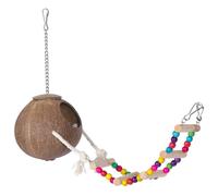 Nido di naturale in guscio di noce di cocco, pappagallo, casa per