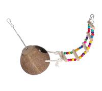 Nido di naturale in guscio di noce di cocco, pappagallo, casa per