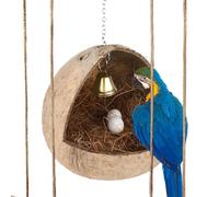 Nido di uccelli in guscio di cocco Capanna per uccelli da allevamento di