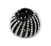 Nido di uccellino con strass a coda espandibile per capelli, accessorio per capelli, bianco, M, elegante resistenza e attrazione