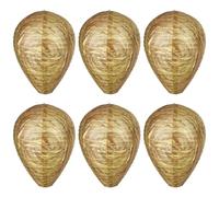Nido Di Vespe Finto Da 6 Pezzi, Nido Con Esca Per Vespe, Nido D'Ape Repellente Per Esterni, Nido Sospeso Per Esterni, Nido Di Carta Per Appendere Esche Per Vespe
