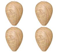 Nido di vespe impermeabile, 4 pezzi da appendere falsi calabroni, nidi repellenti per vespe gialli, per casa, giardino, esterno