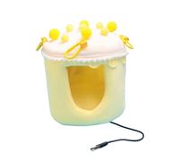 Nido d'uccello caldo invernale riscaldato accogliente creativo rifugio