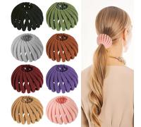 Nido d'uccello Magia Fermaglio per capelli Espandibile Creatore di chignon per capelli Accessori per capelli per donne Supporto per coda di cavallo (Miscela D)
