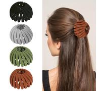 Nido d'uccello Magia Fermaglio per capelli Espandibile Creatore di chignon per capelli Accessori per capelli per donne Supporto per coda di cavallo (Miscela B)