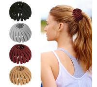 Nido d'uccello Magia Fermaglio per capelli Espandibile Creatore di chignon per capelli Accessori per capelli per donne Supporto per coda di cavallo (Miscela A)
