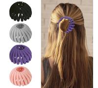 Nido d'uccello Magia Fermaglio per capelli Espandibile Creatore di chignon per capelli Accessori per capelli per donne Supporto per coda di cavallo (Miscela C)