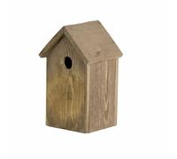 Nido In Legno Di Pino FSC 15x14x25cm Casa Per Uccelli Nido Grigio Braun Naturale