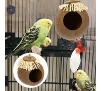 Nido Noce Di Cocco Bird House Per Animale Domestico Lettiera Uccelli Riposo