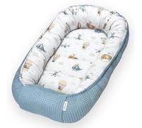 Nido per Neonato, 100% Cotone Biologico, Riduttore per Culla, Mini Culla Portatile Morbida e Traspirante, Ideale per i Viaggi, Prodotto in Spagna (Palloncini)