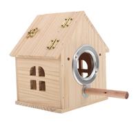 Nido per parrocchetti: nido per uccelli in legno, gabbia per uccelli con