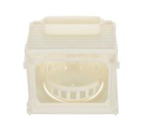 Nido per uccelli in plastica: gabbia per pappagalli con supporto per nido -