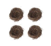 Nido per uccelli in rattan, decorazione pasquale, 10 cm, in rattan, per la primavera, decorazione pasquale, fatto a mano, per uccelli, in rattan, piccioni, nido, uova di Pasqua, decorazione per foto