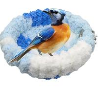 Nido per Uccelli | Nido per Calopsitte | Nido per Canarini, Fringuelli, Pappagalli, Comodo Rifugio per Piccoli Uccelli, Parrocchetti E Pappagallini, Trumpet Blue And White, D