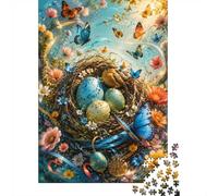 Nido Uccello Farfalla Uovo Puzzle, 1000 Pezzi Gioco Adulto Interno | 70 x 50 cm, in cartone, per esercizi mentali, finitura liscia, amanti dell'arte, riduzione dello stress