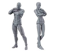 NIDONE Artisti Manikin Action Figure Disegno Modello, Modello di Figura per Schizzi, manichino Flessibile Come Modello per Il Disegno - Aiuto Ideale di Pittura e Disegno - 2 Pezzi da 5,91 Pollici