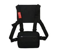 NIDONE Borsa multifunzionale da uomo, Borsa a tracolla per l'escursionismo Running Camping, Nero