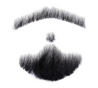 NIDONE Capelli Veri baffo Barba Finti Barba per il Trucco dell'uomo