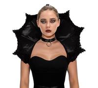NIDONE Collare per costume da vampiro, colletto vittoriano con cinturini | Accessorio decorativo della Regina Cattiva per Halloween, feste in maschera, carnevali, feste a tema gotico, costumi ed even