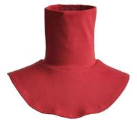 NIDONE Colletto a collo alto, colletto Dicky caldo e morbido per donna, collo a lupetto Dickie rosso elasticizzato senza maniche per uomo e donna, accessorio per la stagione fredda