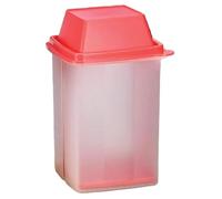 NIDONE Contenitore per sottaceti con Filtro Contenitori Kimchi Trasparenti di capacità con Coperchio ermetico per Olive, cetrioli, asparagi Rossi