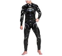 NIDONE Costume da scheletro uomo, costume robot stampa 3d robot meccanica scheletro magro salta di Halloween per forniture per feste cosplay, m