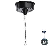 NIDONE Motore a Sfera a Specchio con LED, Motore a Sfera da Discoteca con Illuminazione a Catena appesa a/spegnimento del rotatore Disco a Sfera a Sfera a Batteria alimentata a Sfera da Discoteca
