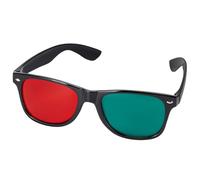 NIDONE Occhiali 3D, Cornice Nera Rossa Verde 3D Occhiali da Visione per Film TV Anaglyph dimensionale Gioco Dvd e da Allenamento in ambliopia