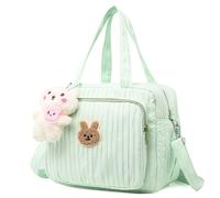 NIDONE Sacchetti per pannolini a messenger, sacchetti per pannolini a messaggeri, 9.5x5.5x7, 9 borsa per piccoli multi-tasca con manico e cinturino staccabile per il viaggio