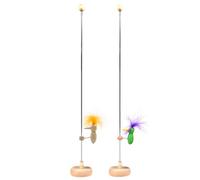 NIDONE Woody Woodpecker Toy 2pcs a Pugno Singolo su Un palo con Base con Base Stabile, Folle Vintage Buccino retrò Classico Destina di Giocattoli Style 1