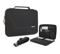 NIDOO 13 14 Pollici Borsa per Computer Portatile Custodia Rigida Borsa a Tracolla Borsa Borsa a Mano Valigetta di Protezione, Nero