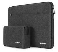 NIDOO 15" - Custodia protettiva impermeabile per PC portatile 15" 16" MacBook Pro/Surface Book 2 3/Dell XPS 2020/15.6" Galaxy Book Pro 360/Notebook 9 Pro, colore: Grigio scuro