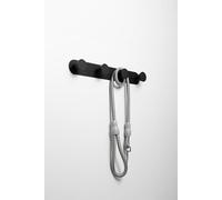 nidoshu appendiabiti da parete design - Attaccapanni da muro moderno senza viti a vista. Appendiabiti da muro decorativo 4 ganci antiscivolo 3 opzioni di montaggio: 1 adesiva e 2 con viti (Nero)