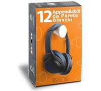 nidoshu Appendiabiti da Parete Singoli bianchi - Attaccapanni da Muro per Ingresso Moderno Bagno o Cucine - Appendini Originali - Ganci Appendi Abiti con viti a scomparsa (Set da 12 appendini, bianco)