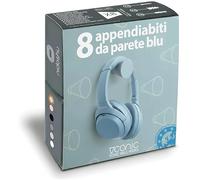 nidoshu Appendiabiti da Parete Singoli celesti - Attaccapanni da Muro per Ingresso Moderno Bagno o Cucine - Appendini Originali - Ganci Appendi Abiti con viti a scomparsa (Set da 8 appendini, celeste)