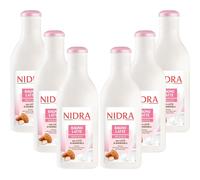 NIDRA | Bagnolatte Delicato, con Latte di Mandorla, 6x750 ml | Con Proteine del
