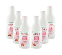 NIDRA | Bagnolatte Delicato, con Latte di Mandorla, Proteine del Latte, Dermatologicamente Testato, Made in Italy, 6x750 ml