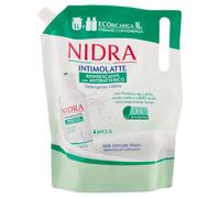 NIDRA | Eco-Ricarica Detergente Intimo, Rinfrescante con Antibatterico, Proteine del Latte, Formato Convenienza, Ginecologicamente Testato, Made in Italy, 1000 ml