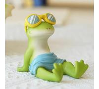 NIEBYI Simpatico supporto per telefono a forma di rana con 6 cuscinetti antiscivolo, supporto per telefono cellulare in resina Kawaii Animal Desk Phone Holder universale Fit Smart Mobile Phone Stand