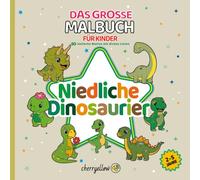 Niedliche Dinosaurier - Das große Malbuch für Kinder (2-5 Jahre): 50 einfache Motive mit dicken Linien. Süße Bilder von T-Rex, Triceratops, ... um das Ausmalen ohne Frust zu lernen.