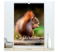 Niedlicher Nager - Das Eichhörnchen (hochwertiger Premium Wandkalender 2026 DIN A2 hoch), Kunstdruck in Hochglanz: Eichhörnchen im Park während eines Jahres